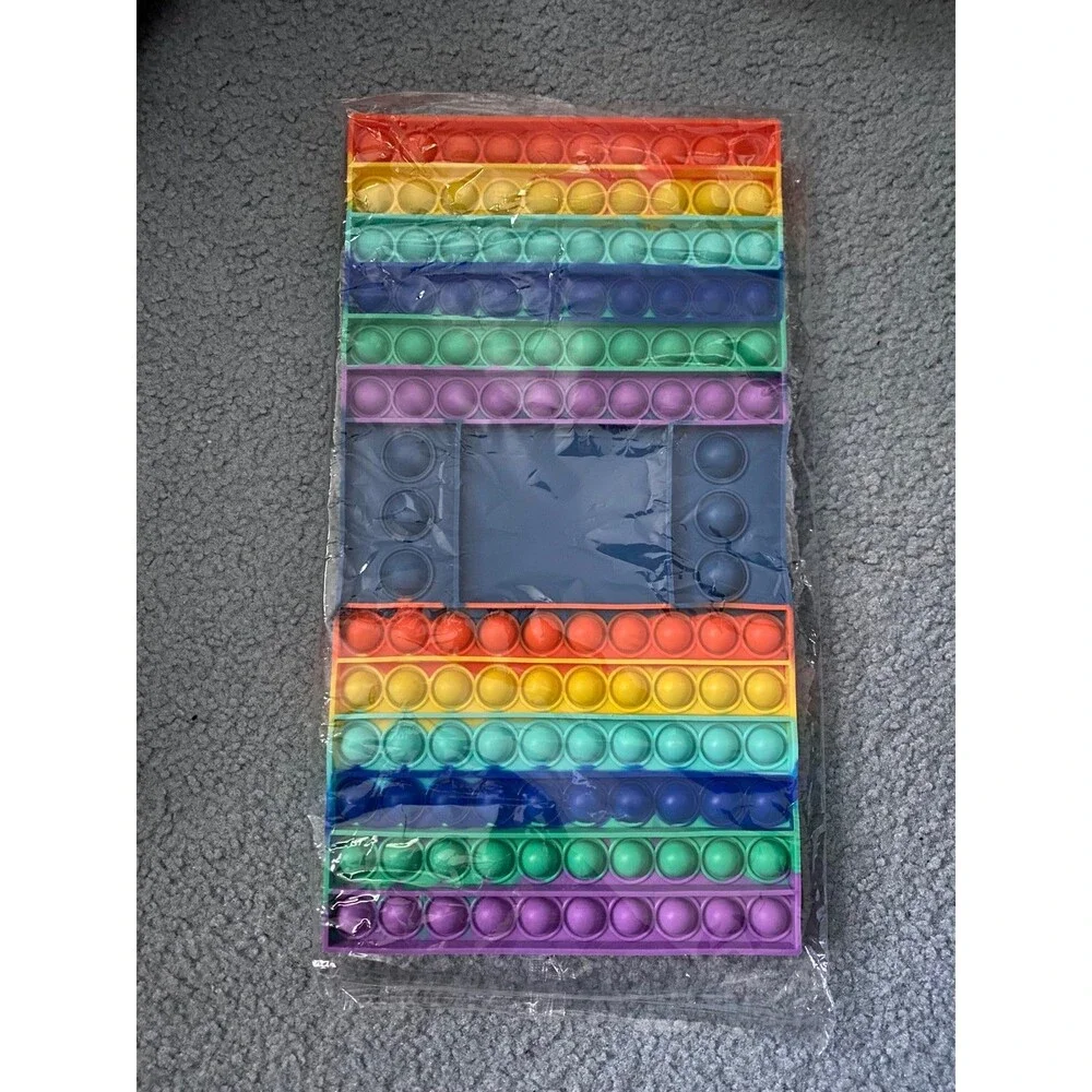 Pop Kids Games Fidget Toy Pop Rainbow Game Board Fidget Popper Toy Sensory New